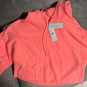Pink Ugg Cropped Hoodie